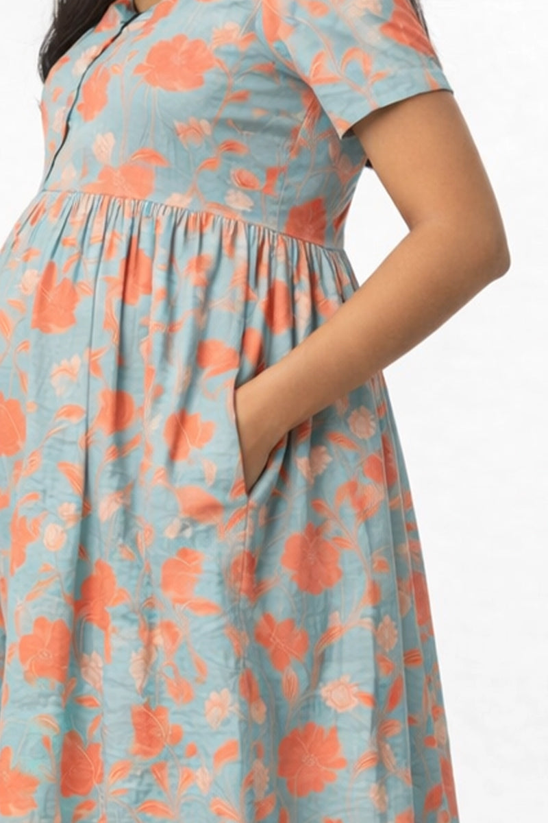 Coral Petals Feeding Dress