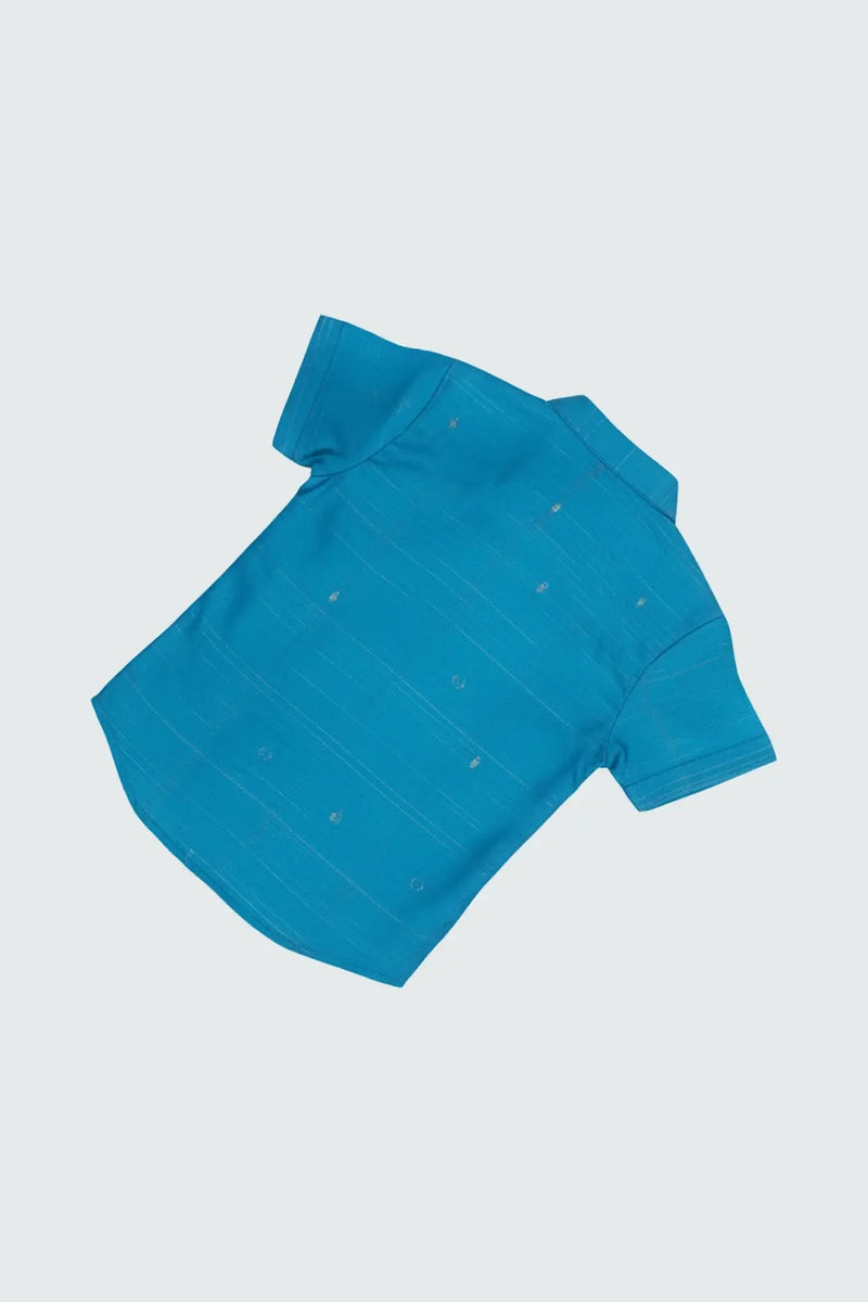 Cobalt Silk Shirt & pant set