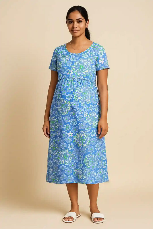 Dahlia Dreams Zipless Feeding Gown