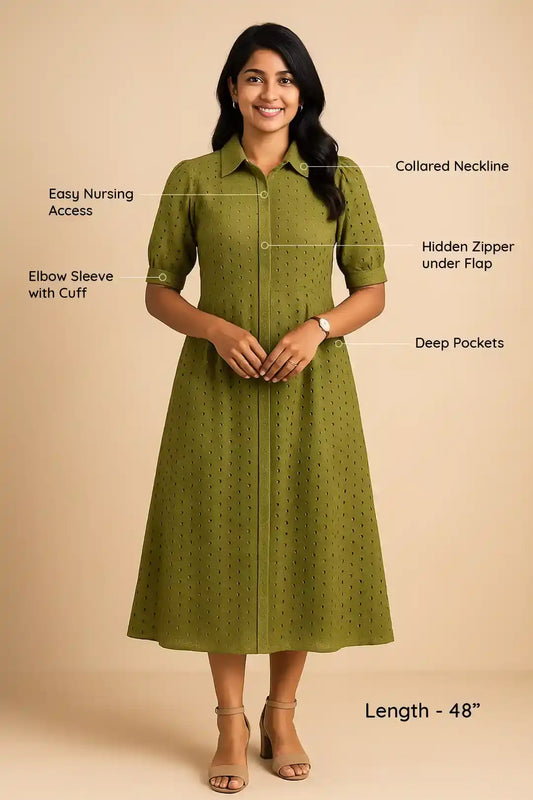 Fern Veil Feeding Dress