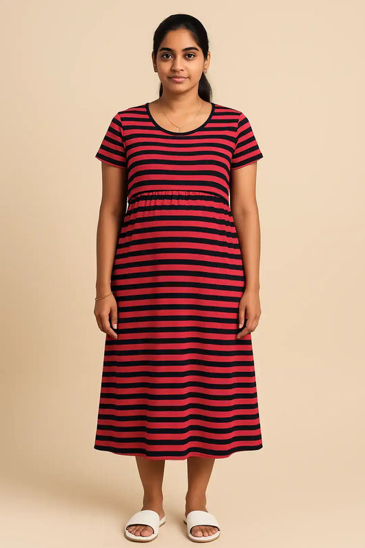 Scarlet Lines Zipless Feeding Gown