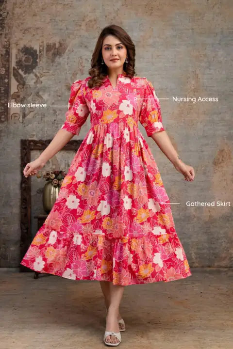 Cosmos Bloom Feeding Dress