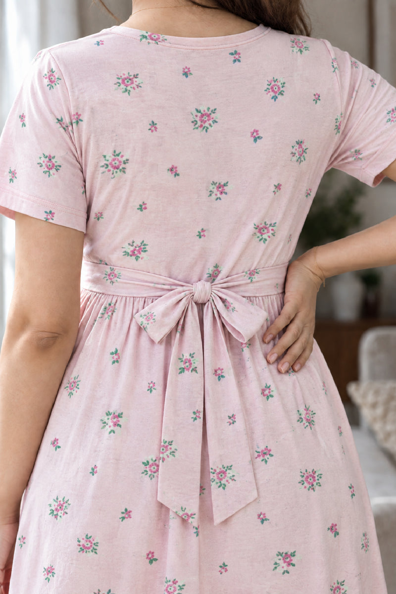Floral Blossom Zipless Feeding Gown