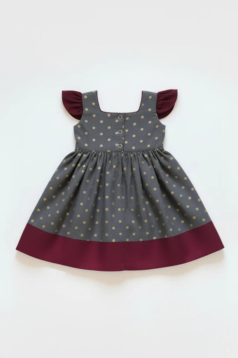 Grey Anvi Girl Frock