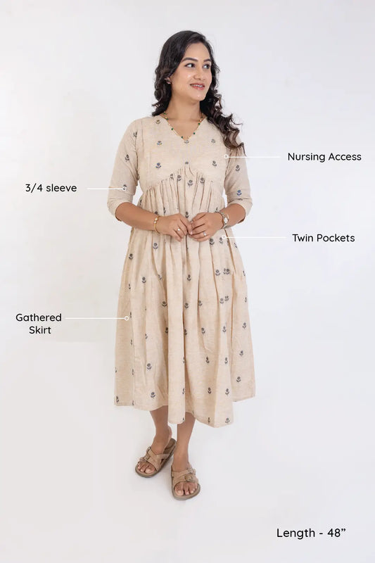 Ivory Bud Feeding Dress