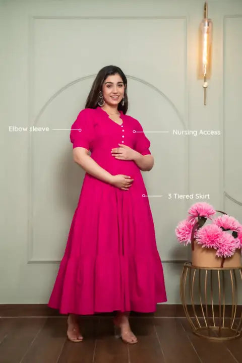 Jazzy Pink Feeding Dress