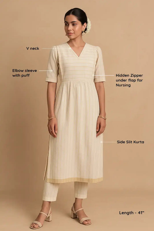 Pavizham Stripe Kurta