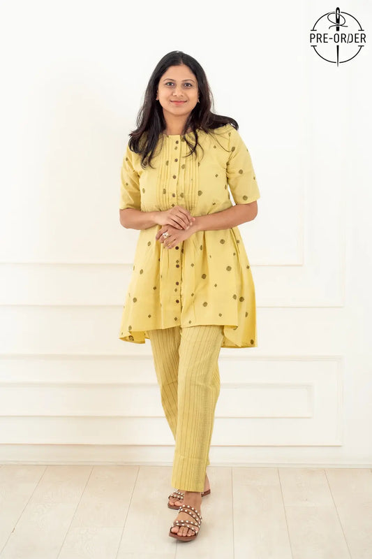 Lime Dot Feeding Co-Ord Set