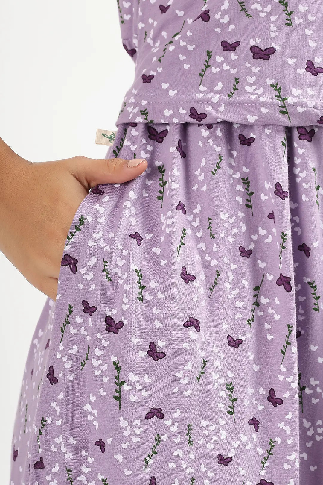 Lilac Flutter Zipless Feeding Gown