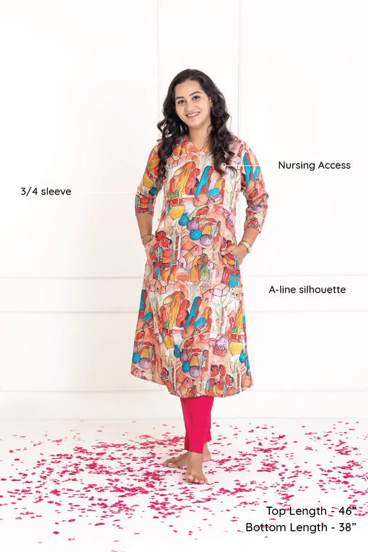 Madhubani Co-ord Set