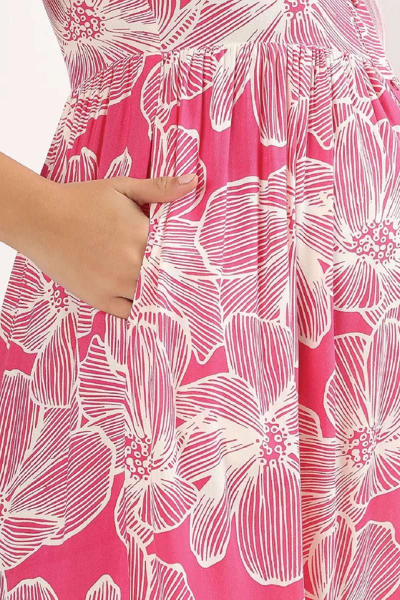 Magenta Muse Feeding Dress