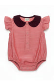 Velvet Blush Silk Romper