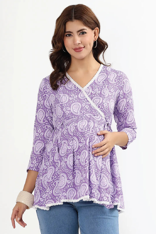 Pastel Paisley Feeding Tunic Top