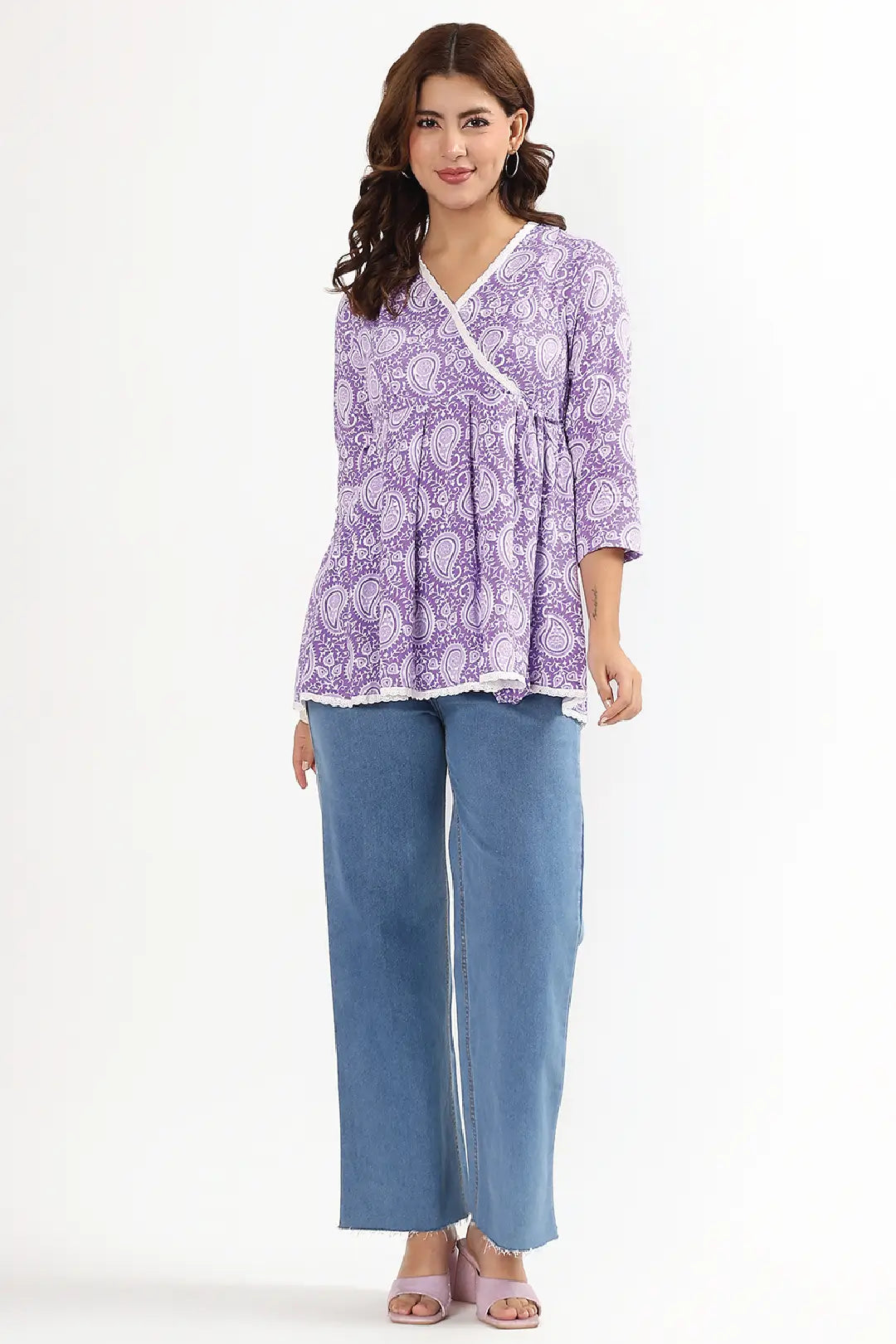 Pastel Paisley Feeding Tunic Top