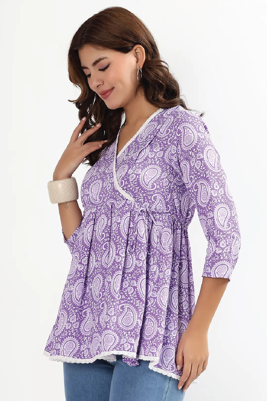 Pastel Paisley Feeding Tunic Top