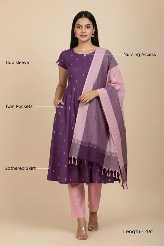 Regal Plum Feeding Suit Set