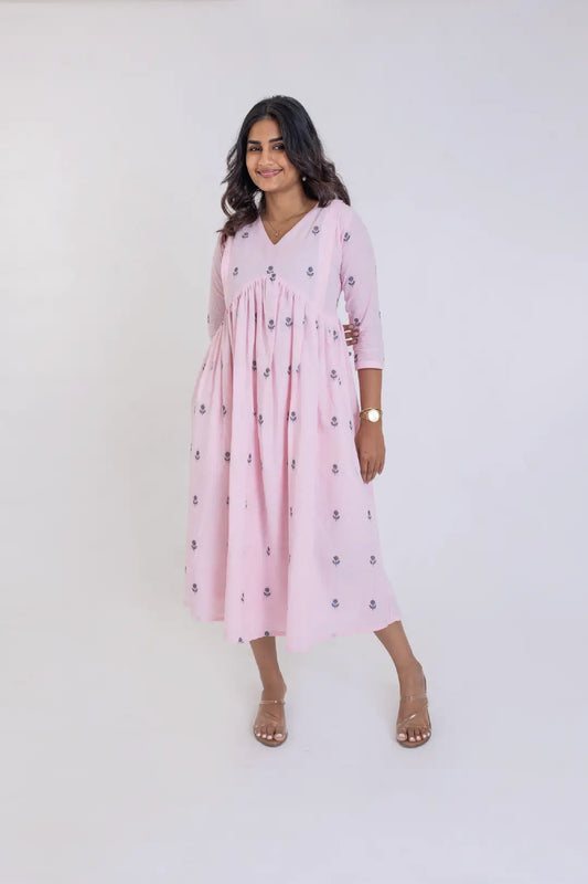 Rose Bud feeding dress & Lavender Bloom Co-ord Set