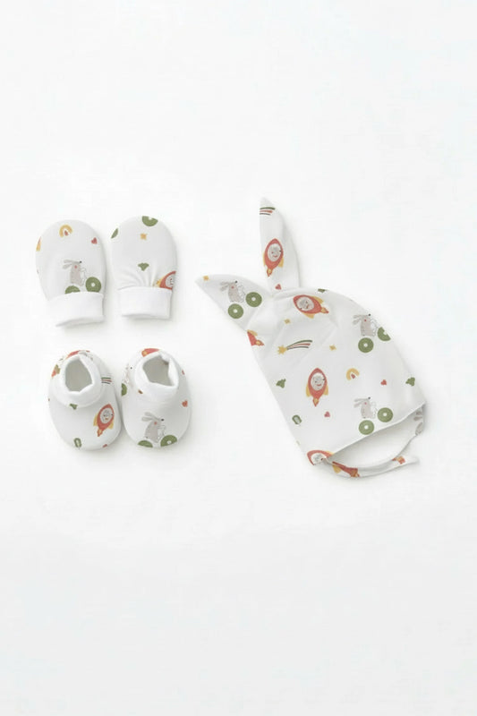 Space Bunnies mittens and booty