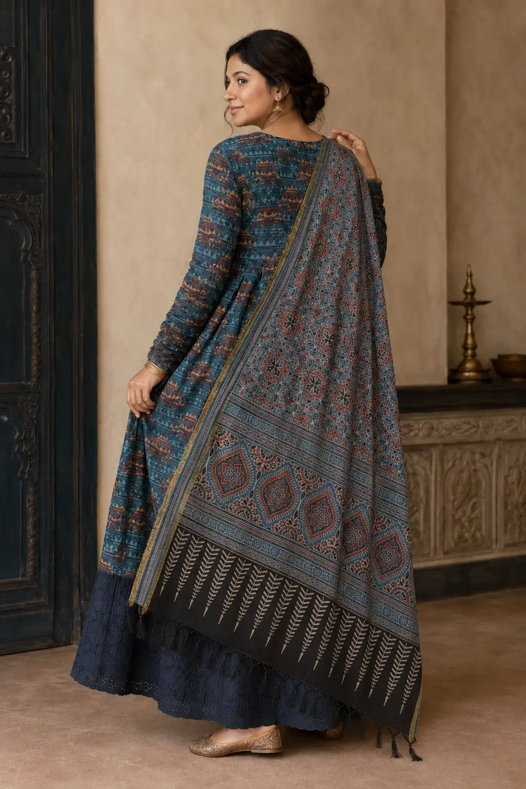 Aabha Heritage Maternity Anarkali