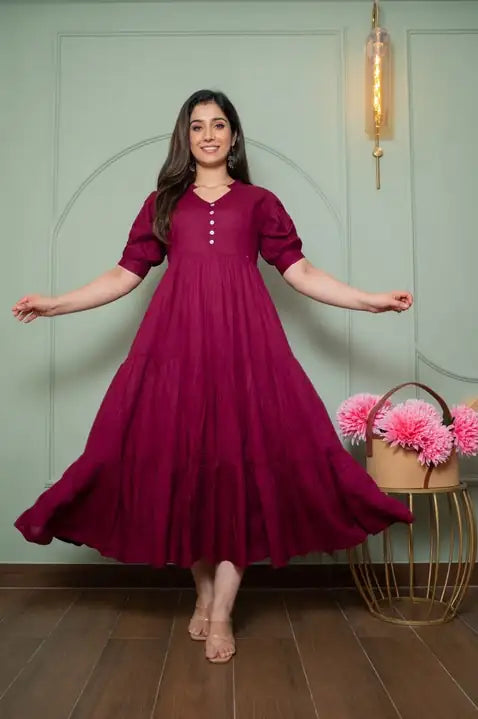 Burgundy Bliss Feeding Dress