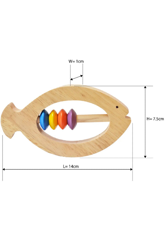 Shaped Wooden Rattle