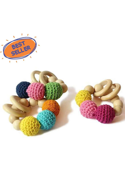 Wooden Teether and Rattle Rings