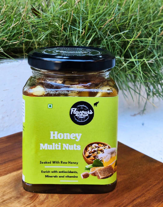 Honey Multi Nuts - (100% Natural | Sun Cooked | Rich in Vitamins, Minerals | Made from Raw Wild Honey)