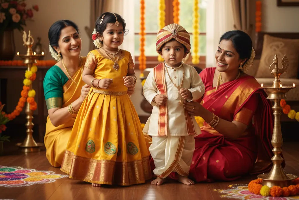 The Joy of Dressing Little Ones for Tamil Festivals