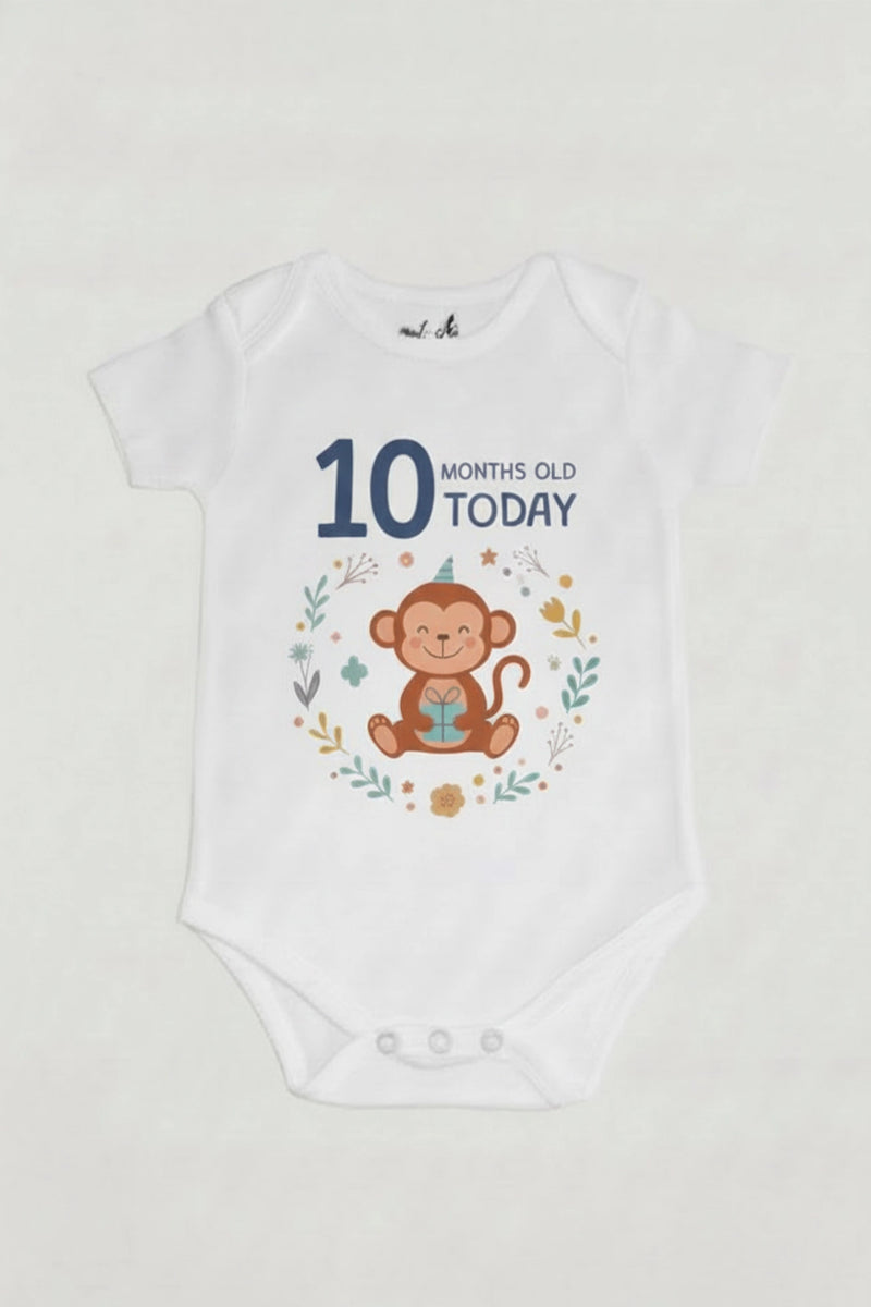 10 month  Milestone Onesies
