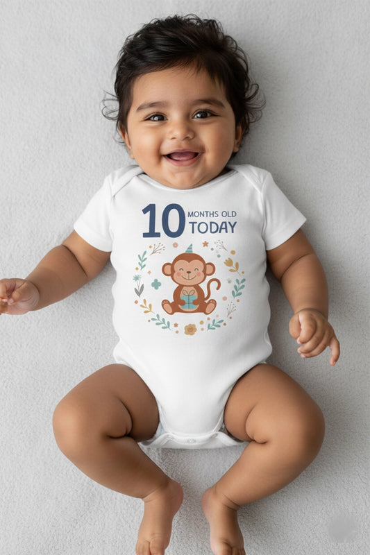 10 month  Milestone Onesies