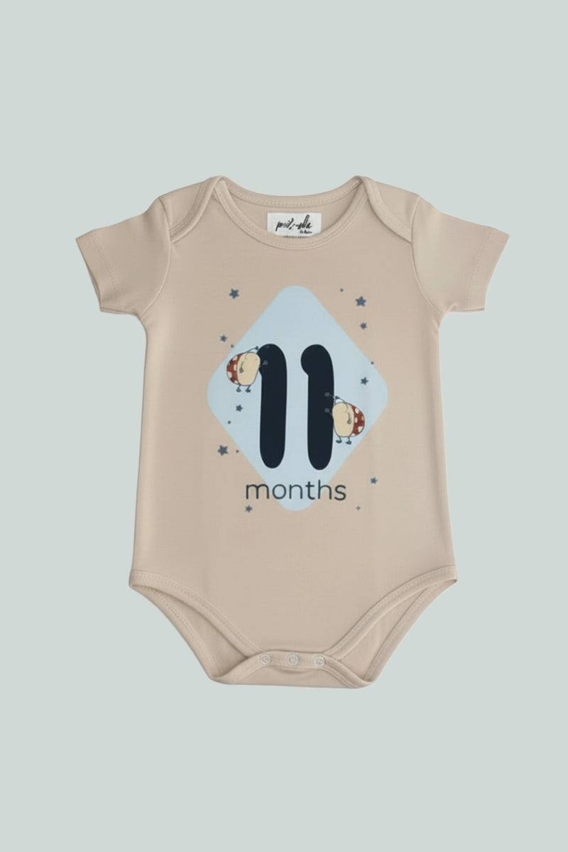 11 month  Milestone Onesies