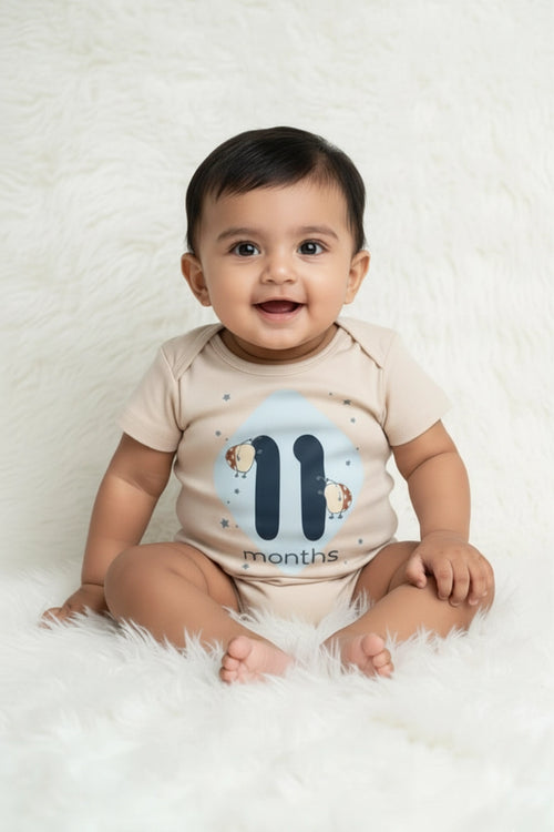 11 month  Milestone Onesies