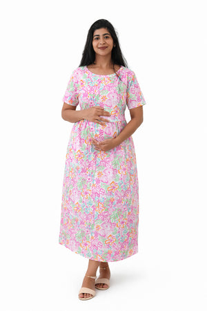 Floral Fiesta Zipless Feeding Gown