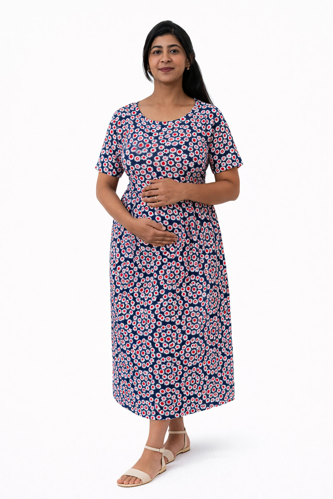 Retro Daisy Zipless Feeding Gown