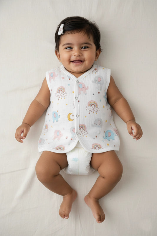 Muslin Sleeveless Jabla