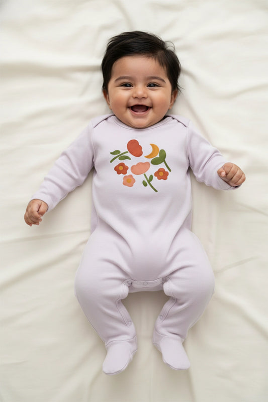 Sweet Blossom Footed Romper