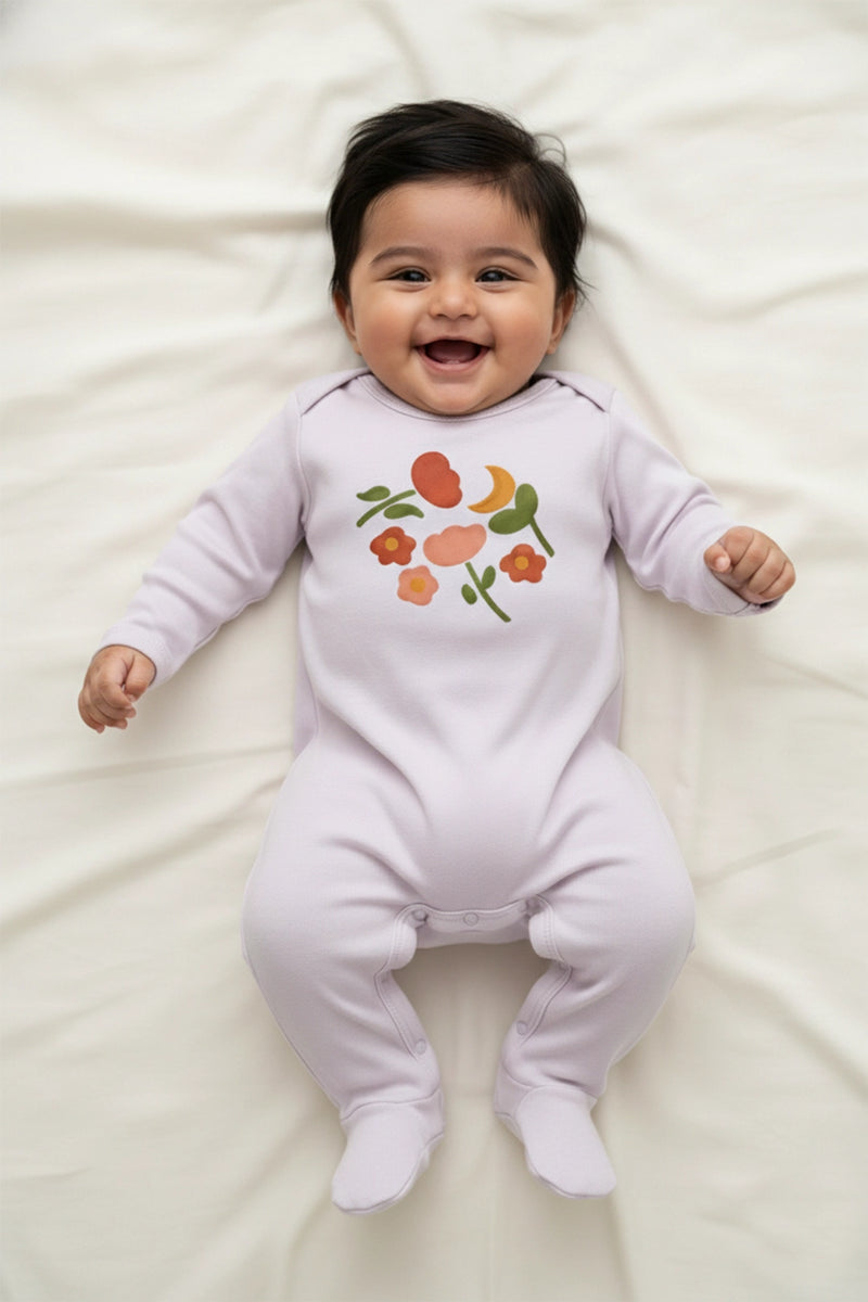 Sweet Blossom Footed Romper