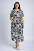Shadow Leaf zipless Feeding Gown