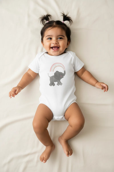 Ellie's Rainbow knitted Onesie