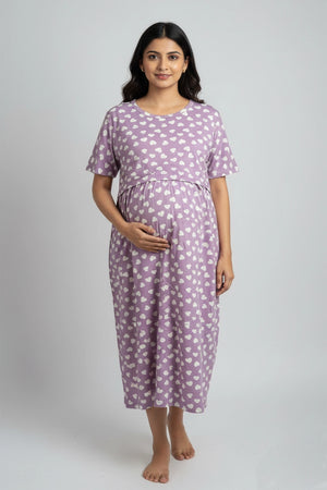 Dreamy Heart Zipless Feeding Gown