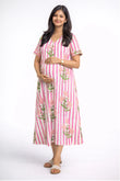 Bloom Stripe feeding Dress