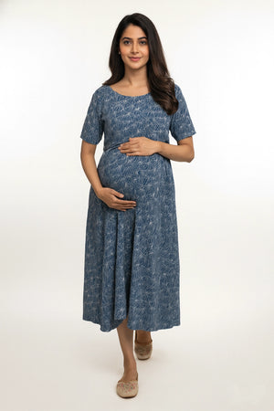 Fan Petal Zipless Feeding Gown