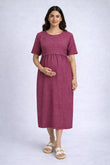 Rosé Charm  zipless Feeding Gown