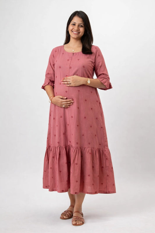 Muted Petal Feeding Dress