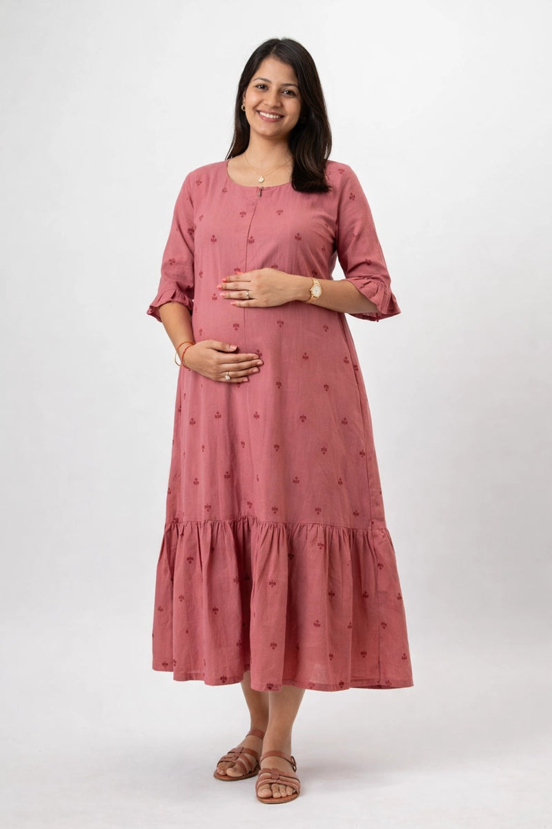 Muted Petal Feeding Dress