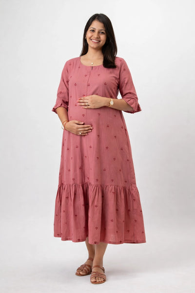 Muted Petal Feeding Dress