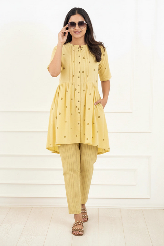 Lime Dot Feeding Co-Ord Set