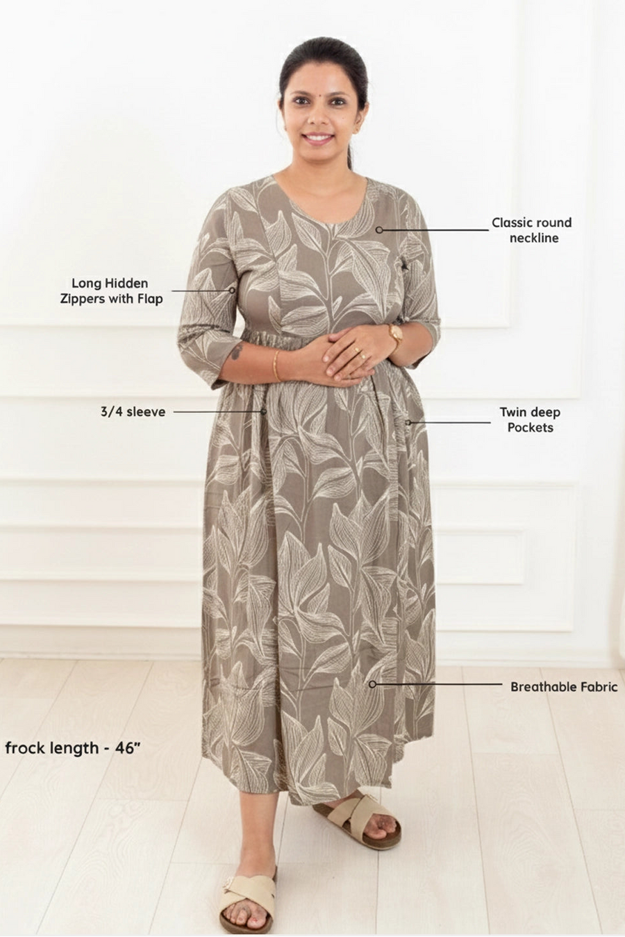 Pebble Comfort Feeding Dress