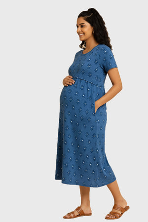 Luna Bloom Zipless Feeding Gown