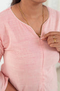 Rose Cloud A-Line Maternity Dress